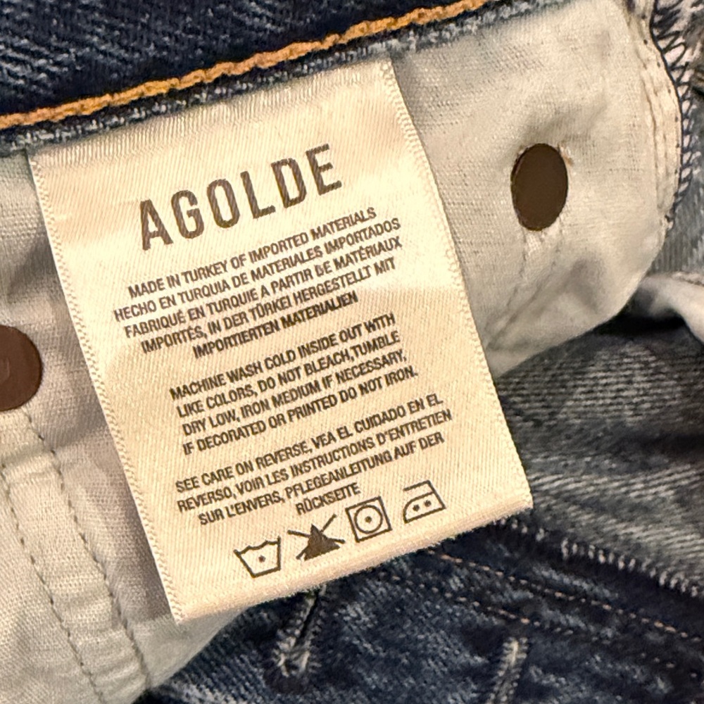 AGOLDE Riley High Rise Crop Jeans Size 26. - Picture 8 of 11